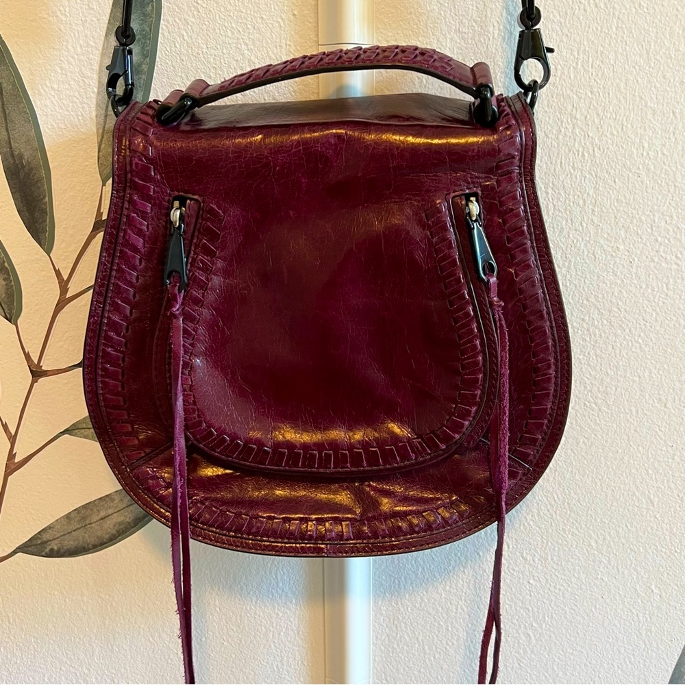 Rebecca Minkoff Dark Cherry Vanity Saddle Bag